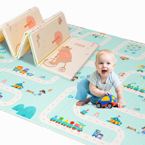 Xpe Foam Antislip Waterproof Folding Crawling Play Mats Double Side Design Reversible
