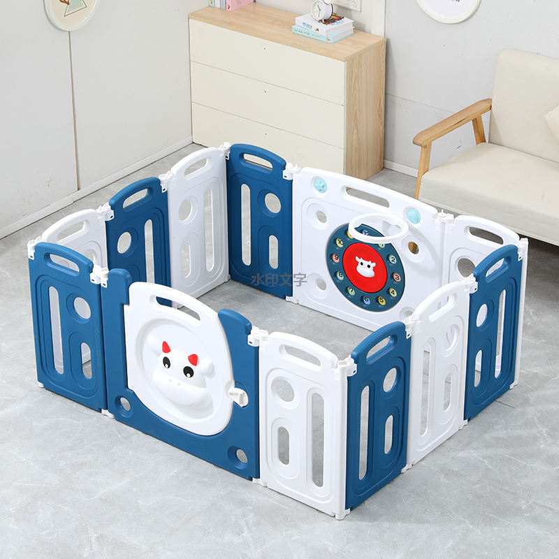 BPA-Free Non-Toxic Safe No Gaps Playards Fence Large Baby Play Yard Baby Playpen with Mat