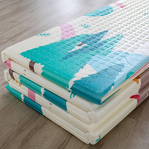 Foldable Waterproof Thick Foam Floor Baby Crawling Mat with Reversible Double Sides Design