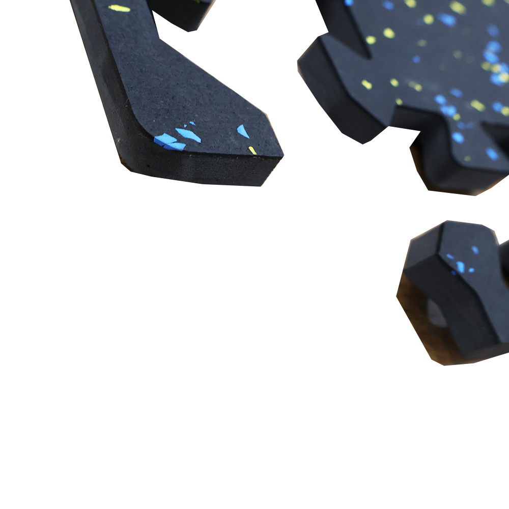 Rubber EVA Foam Interlocking Black Gym Puzzle Mats