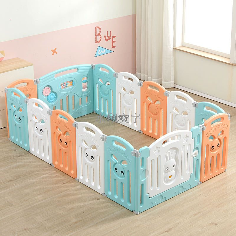 Baby Playground Foldable Children's Plastic Play Fence Playpen Easy To Carry 