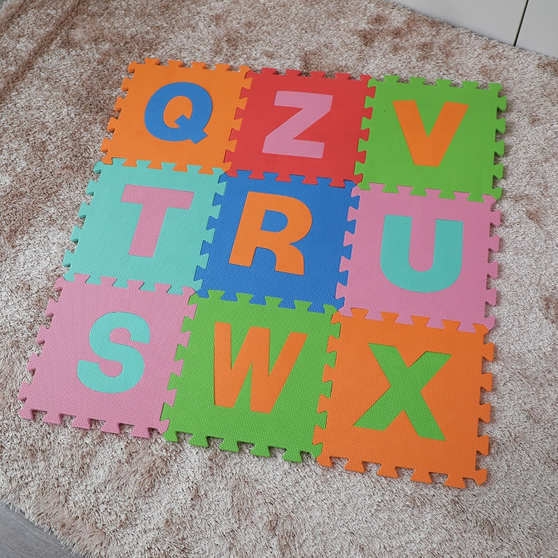 EVA Foam Puzzle Play Mat Floor Interlocking Playmat Alphabet & Numbers ...