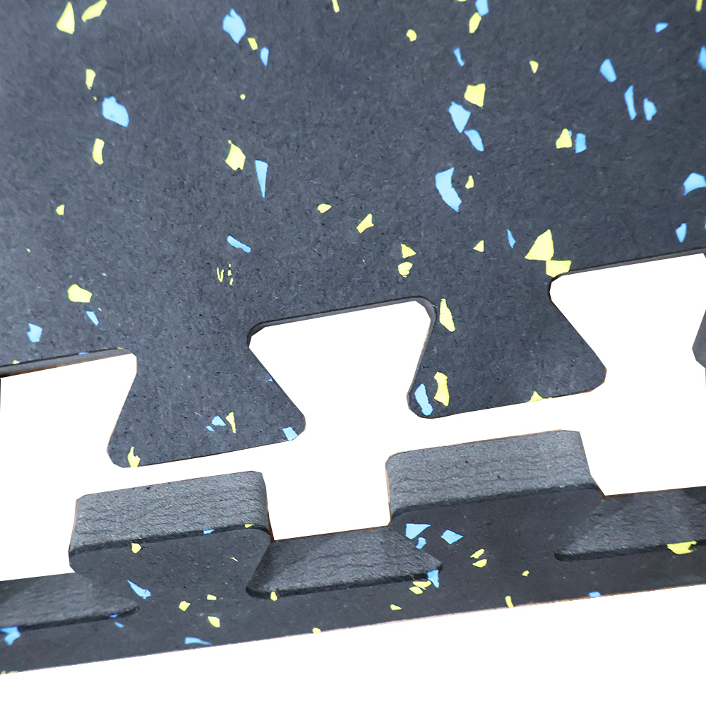 Rubber EVA Foam Interlocking Black Gym Puzzle Mats
