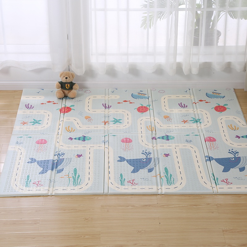 Cute Soft Foam Baby Play Mat for Children Foldable Crawling Mat in Playground Floor