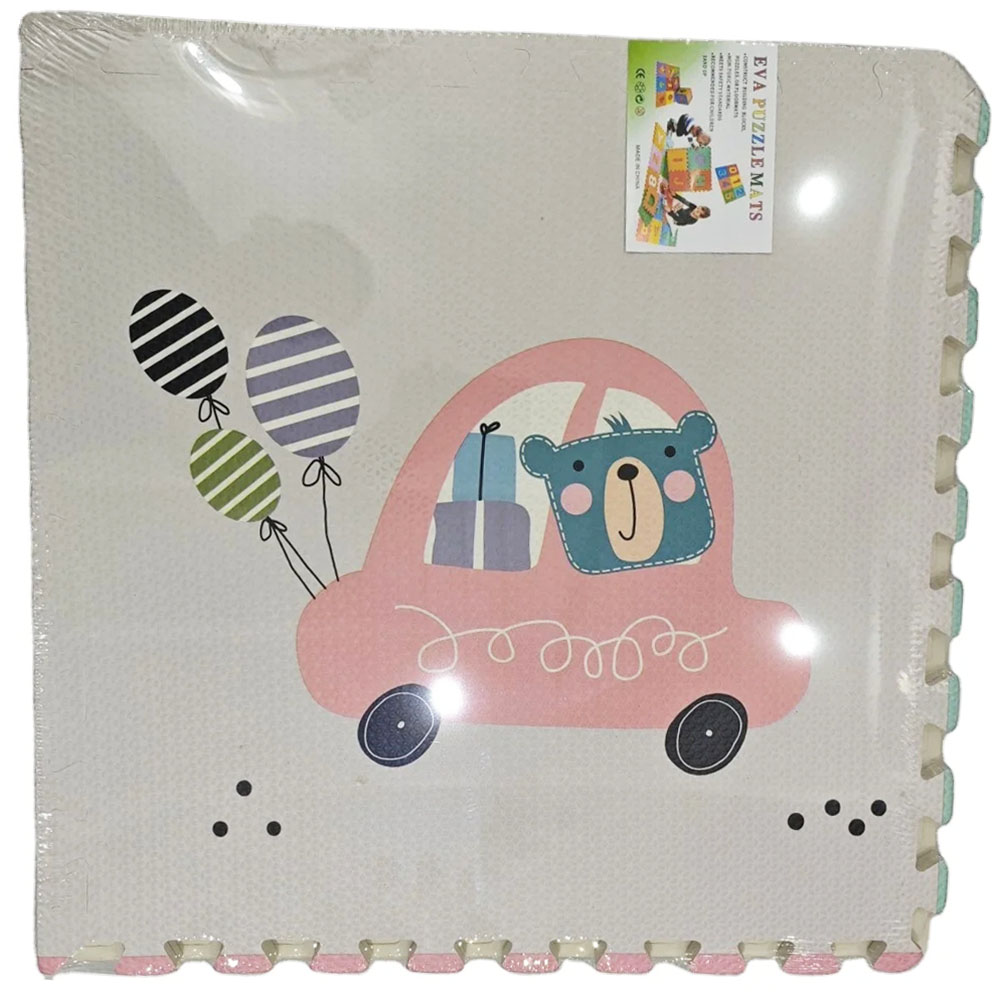 non-toxic fashionable cartoon eva foam simple style non-toxic children large interlocking puzzle baby playing crawling foam play mat