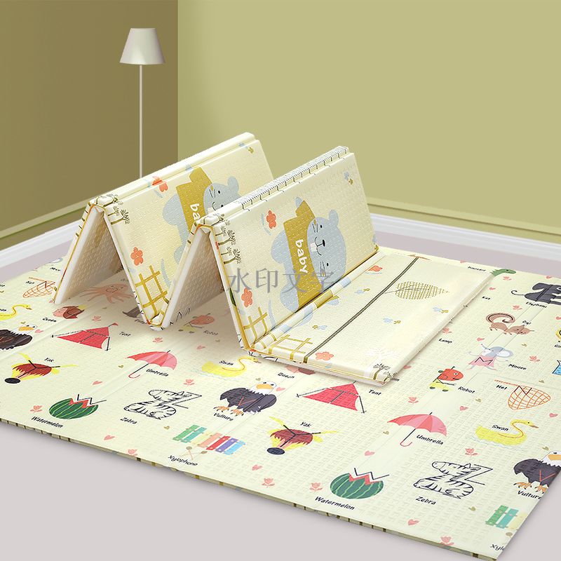 Double Side Design Printed Xpe PE Material Folding Play Mats Size 180×200cm 160×180cm 150×200cm 127×127cm