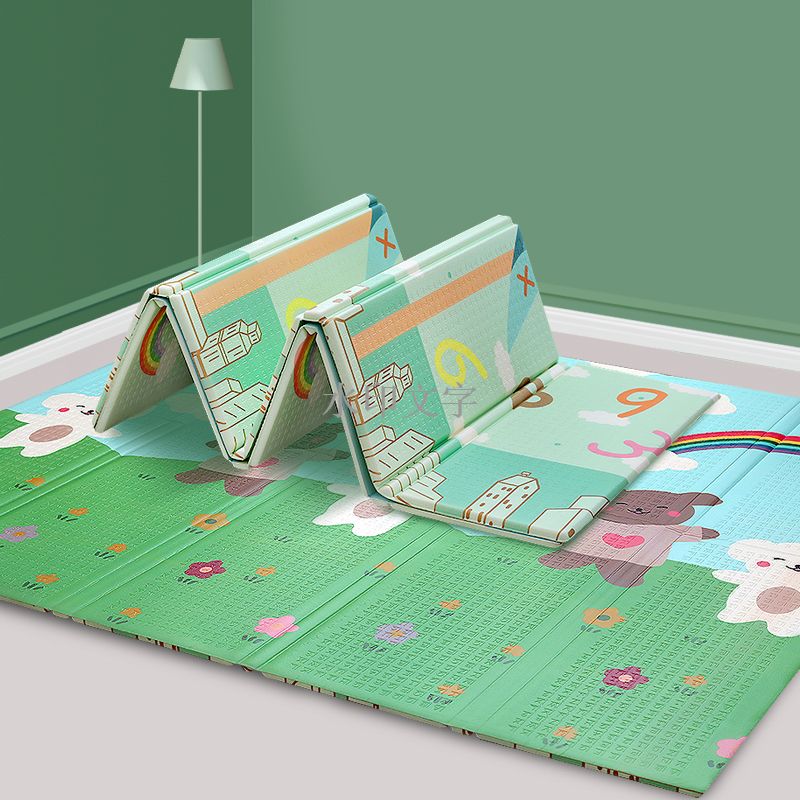 Double Side OEM ODM Design Printed Xpe PE Material Indoor Baby Folding Play Mat for Camping Outdoor 