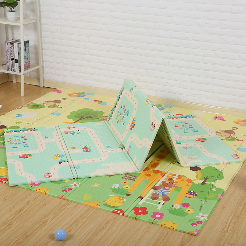 Waterproof Xpe Baby Activity Tummy Time Foam XPE Baby Play Mat with Piping