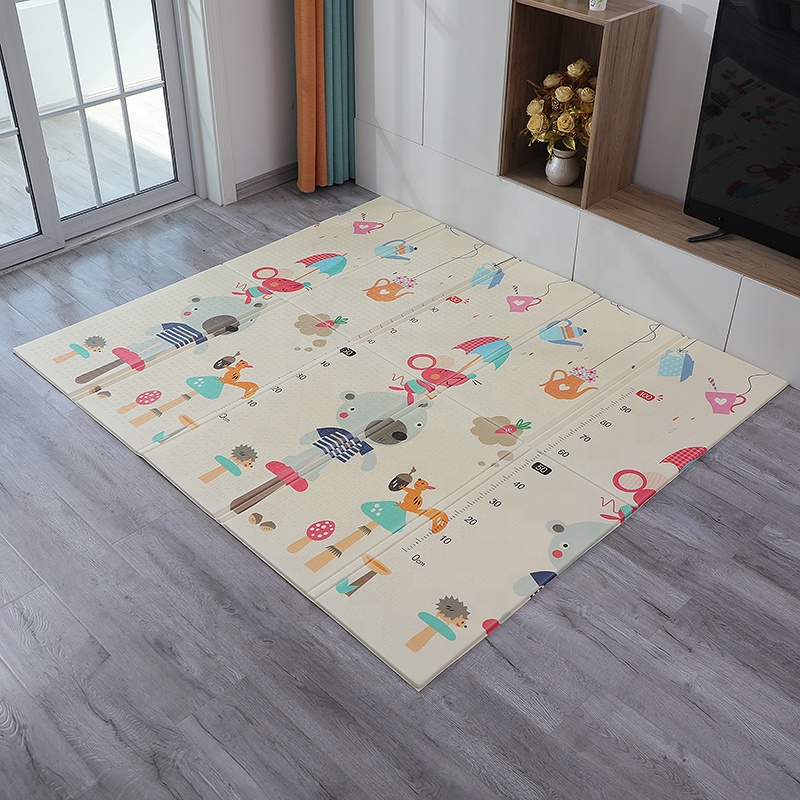 Baby Crawling Foldable Play Mat Waterproof Anti-Slip Portable Child Floor Mat 