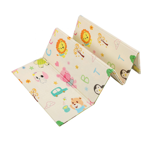 Non Toxic Foldable Cartoon Animal Printed XPE Play Mat