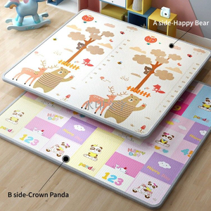 MEMIZO Waterproof Portable Foam XPE Folding Large Baby Crawling Mat with Double Sided Design 180x200cm 160x180cm
