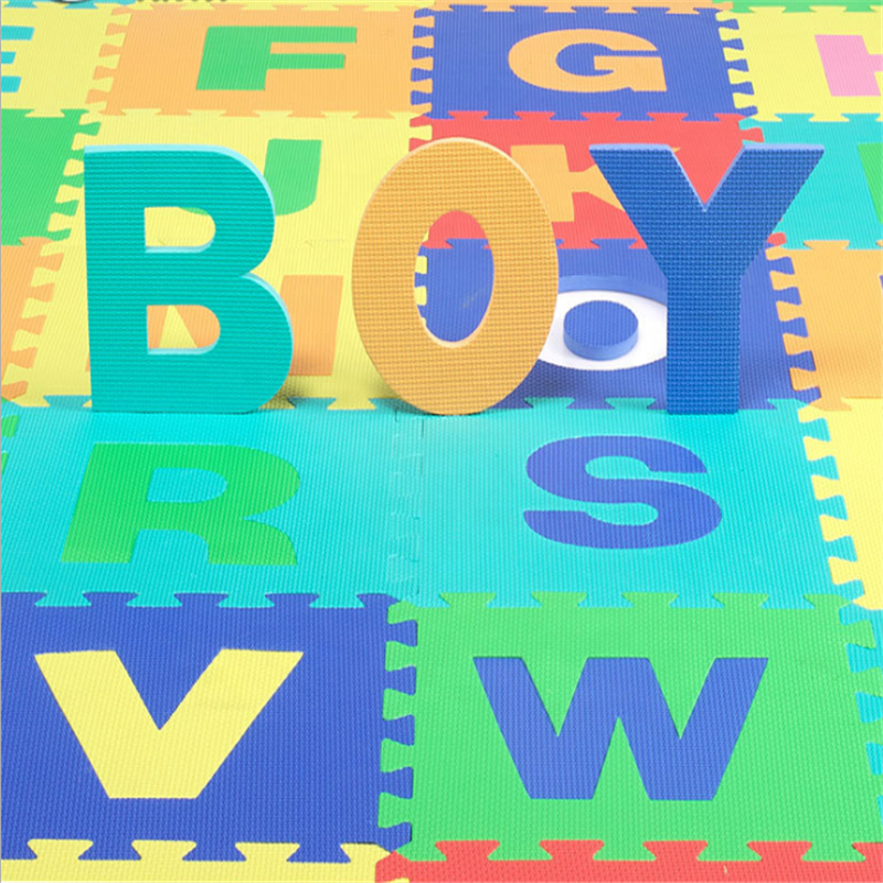 EVA Foam Puzzle Play Mat Floor Interlocking Playmat Alphabet & Numbers for Crawling Baby Infant