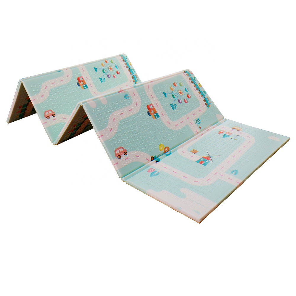 Baby Crawling Foldable Play Mat Waterproof Anti-Slip Portable Child Floor Mat 