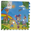 non-toxic fashionable cartoon eva foam simple style non-toxic children large interlocking puzzle baby playing crawling foam play mat