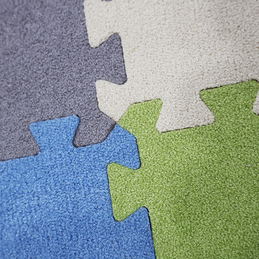 Thickened Plush Interlocking Floor Baby Crawling Fluffy Puzzle Mat