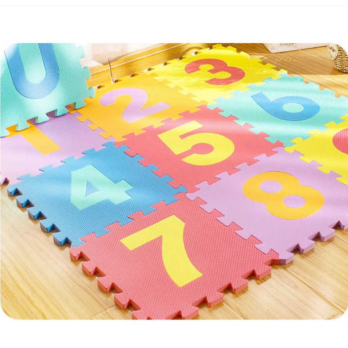 Amazon Hot Sale Composed of Numbers and Letters 36PCS/Set Interlocking EVA Foam Jigsaw Puzzle Floor Mat for Baby Kids