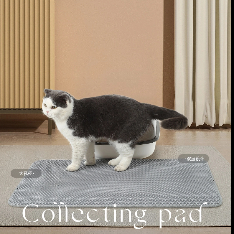 Silicone Easy Clean Waterproof Durable Cat Litter Mat Pet Bed for Dog Crate Cat Litter Box Mat Litter