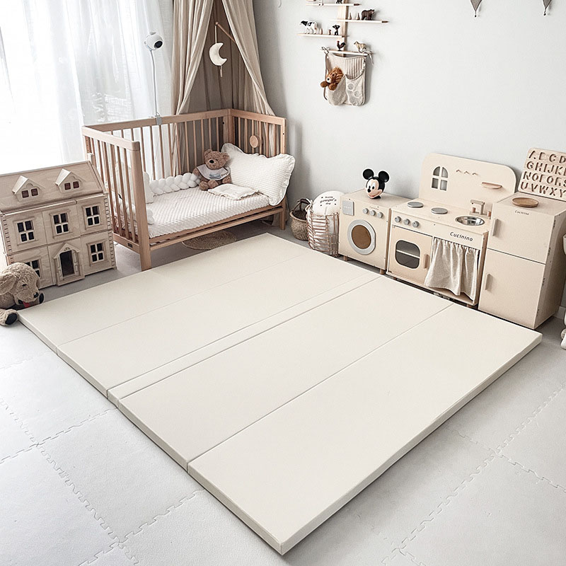 Extra Thicker Cushioned Non-Toxic Vegan Leather Waterproof Padded Baby Play Mat