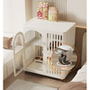Outdoor Indoor DIY Pet Cage Playpen Double Door Pet Fence Cage 