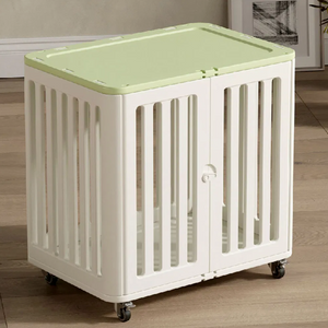 Outdoor Indoor DIY Pet Cage Playpen Double Door Pet Fence Cage 