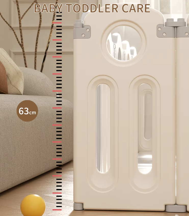 Memizo High Quality Colorful Fence HDPE Plastic Foldable Elephant Baby Playpen