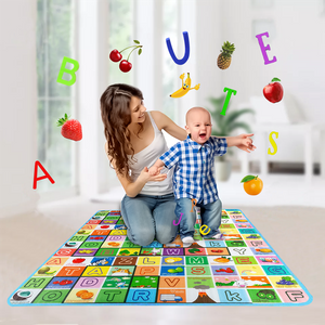 Foldable Baby Play Mat Coil Mat Waterproof Double-Sided Pattern Foldable Crawling Baby Play Mat