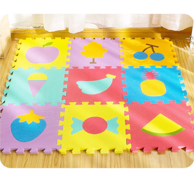 Amazon Hot Sale Composed of Numbers and Letters 36PCS/Set Interlocking EVA Foam Jigsaw Puzzle Floor Mat for Baby Kids