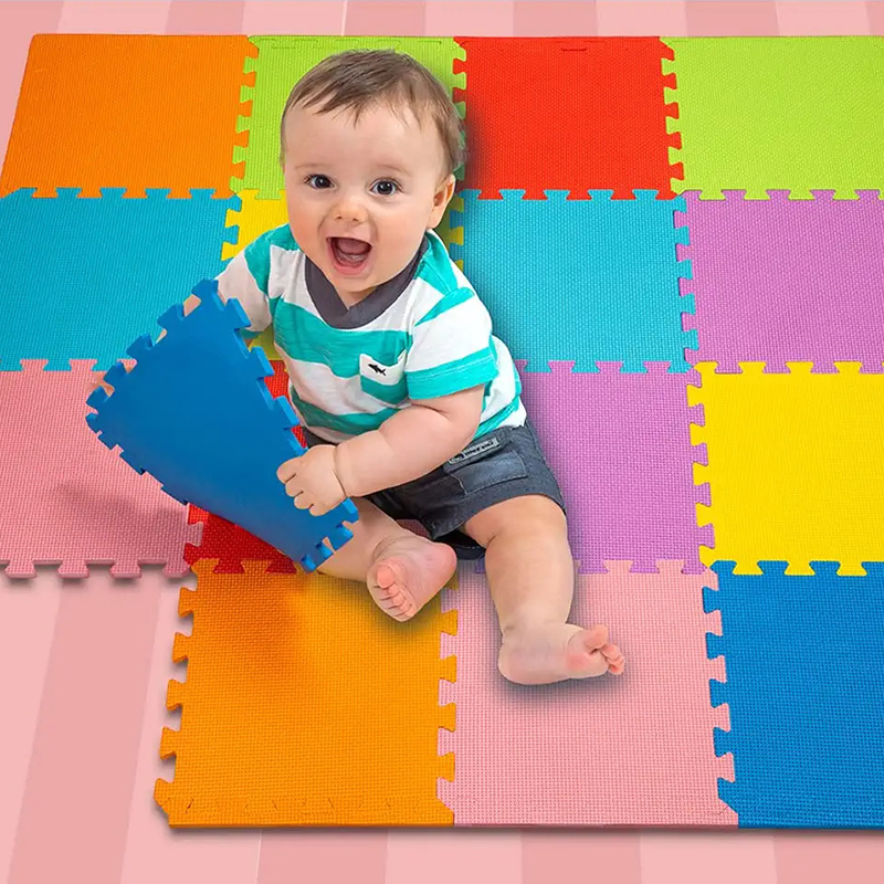 EVA Foam Interlocking Tiles Custom Hot Selling Baby Kids Play Flooring Tatami Home Bedroom Living Room Mat Floor Puzzle Mat