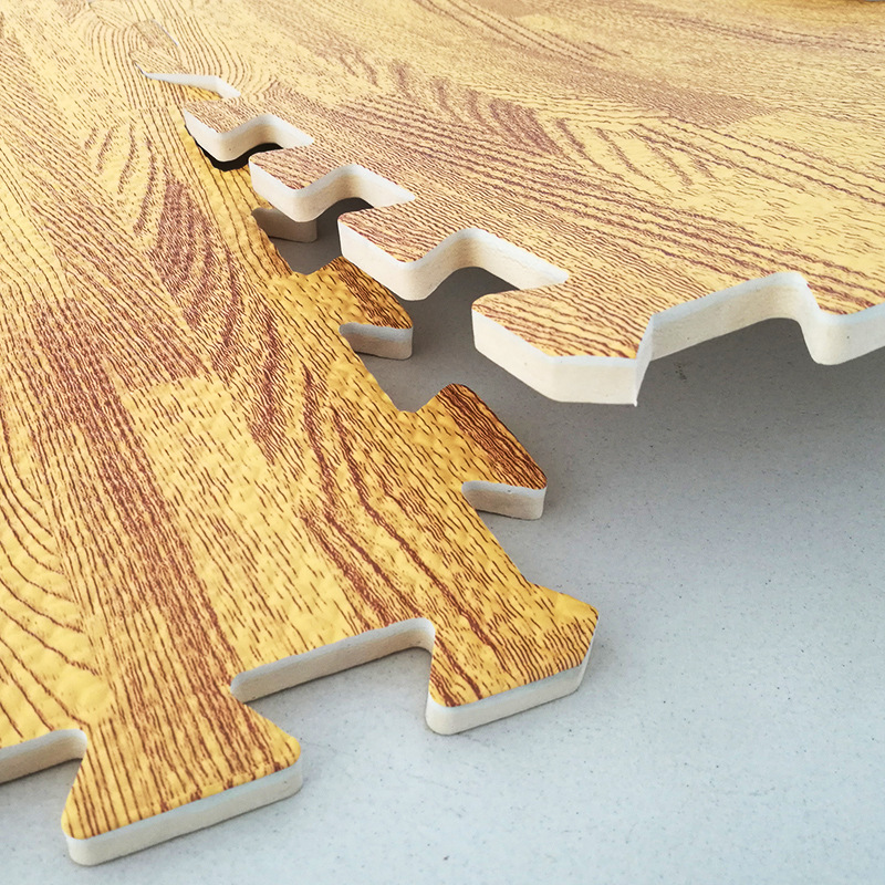 60*60cm High Density EVA Puzzle Wooden Style Mat EVA Foam Tatami Puzzle Wood Grain Gym Mat