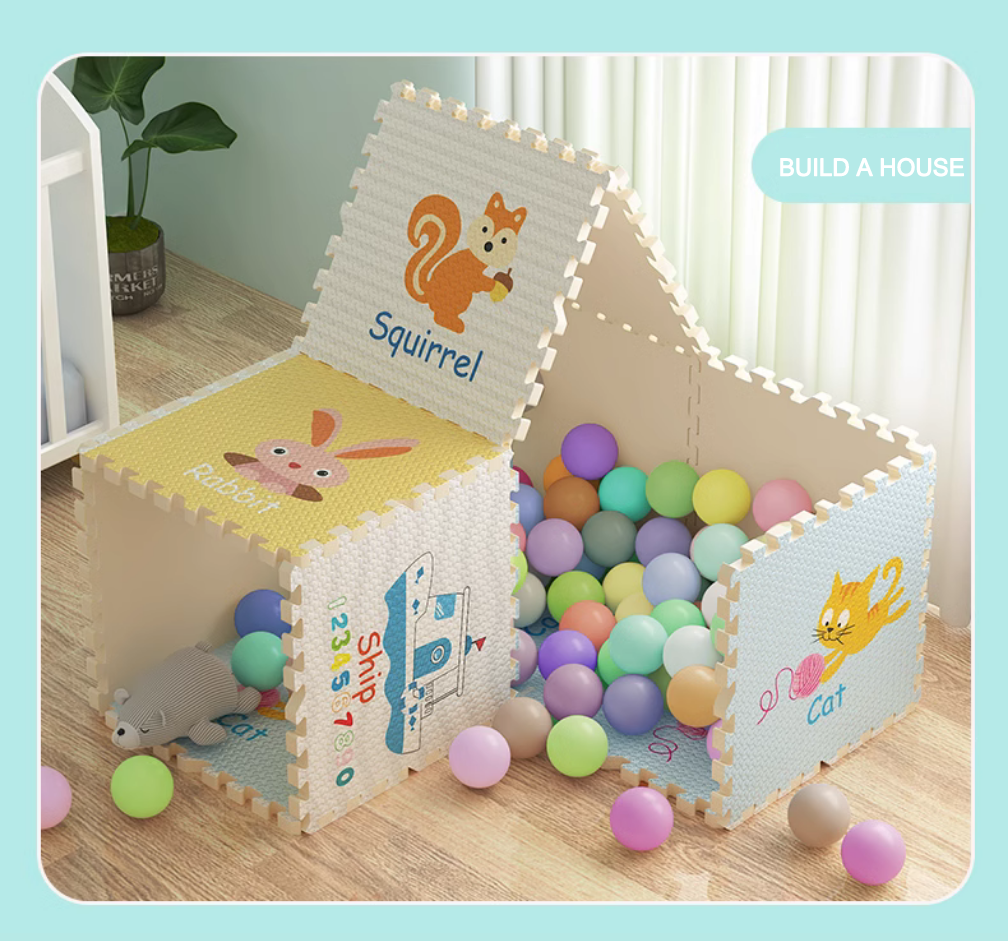 Cartoon Animal Themed EVA Foam Puzzle Mats