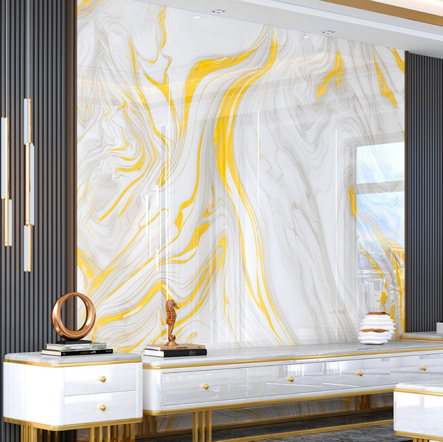 Customized PET Tile Imitation marble IXPE foam wall stickers