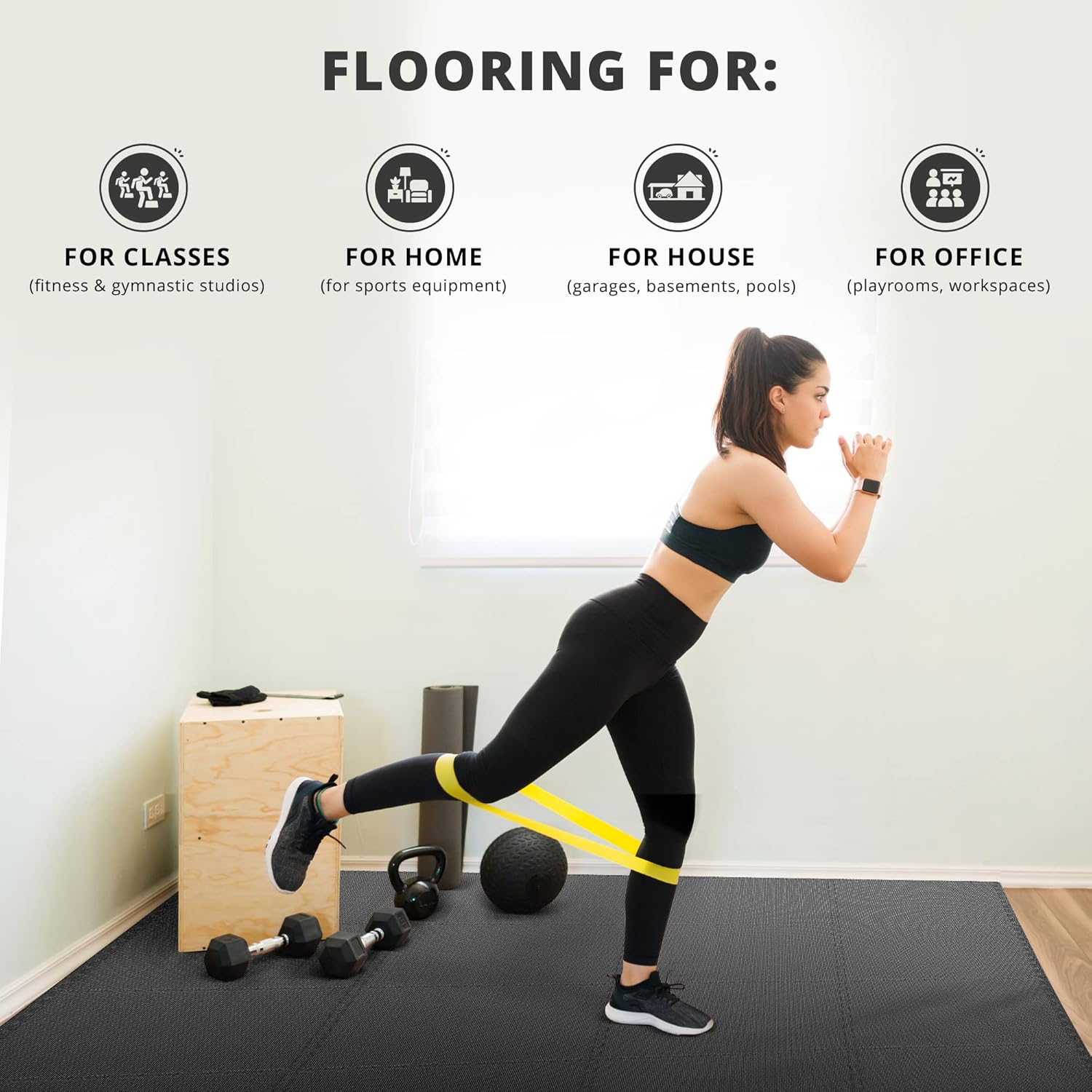 Gym Equipment Interlocking Soft EVA Foam Puzzle Exercise Mat 