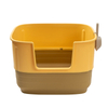 High Quality Semi Closed PP Plastic Cat Litter Box 