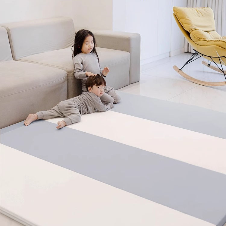 PU Leather Waterproof Kids Play Mat XPE Foam Baby Folding Mat