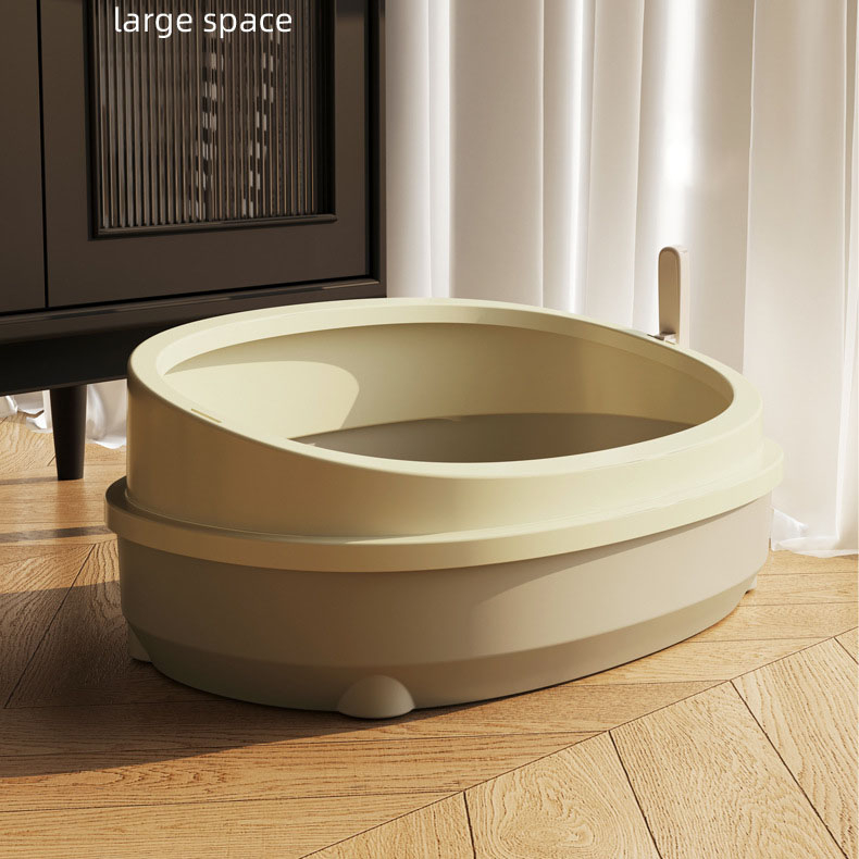 Manufacturer Direct Sales Semi Enclosed Cat Toilet Cat Litter Box