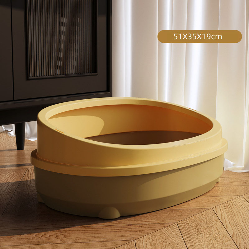 Manufacturer Direct Sales Semi Enclosed Cat Toilet Cat Litter Box