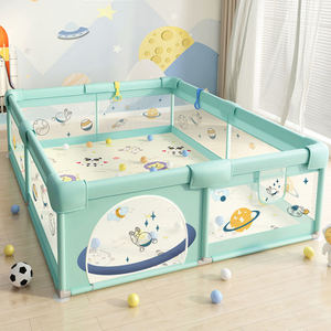 Memizo Non-Toxic Starry Sky Universe Kids Fence Playroom Anti-Fall Baby Playpen