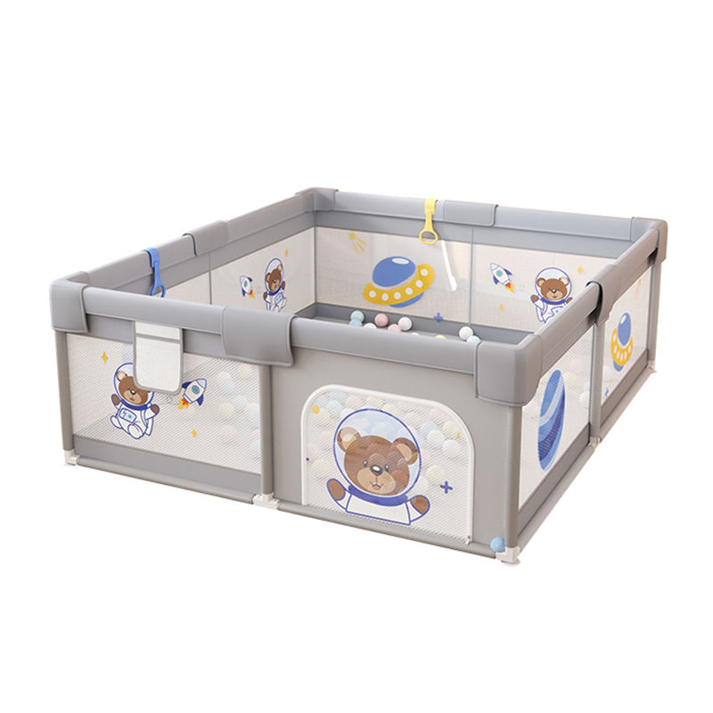 Memizo New Space Bear Raised Mesh Fence Portable Game Playpen 