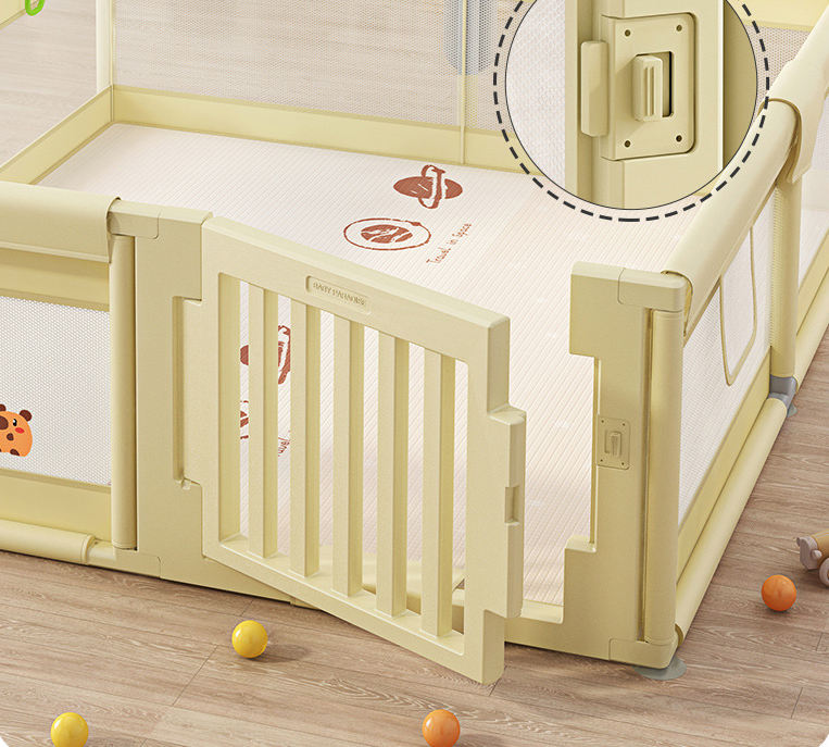 MEMIZO Cute Animals Foldable Playpen Openable Design Baby Safe Playpen