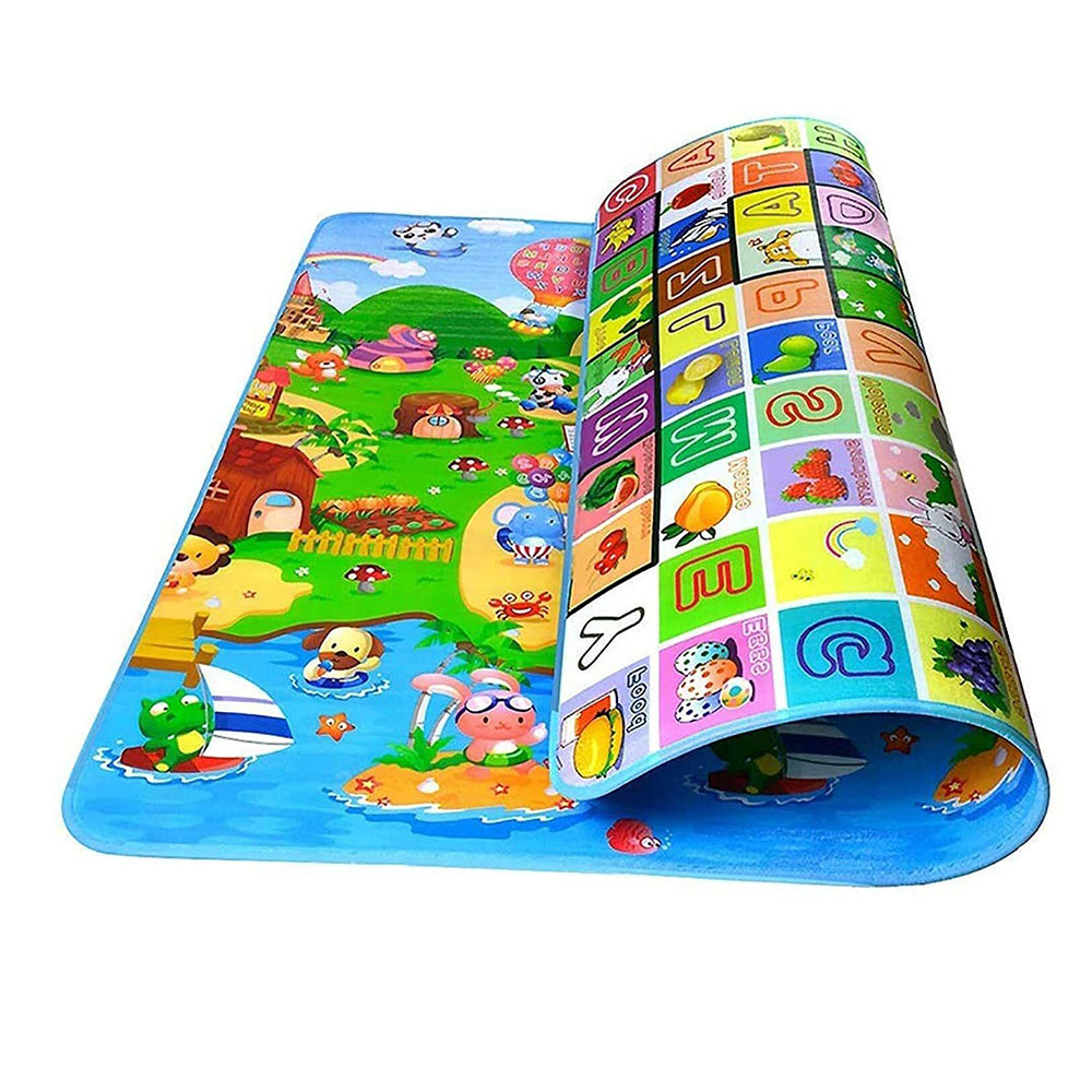 Foldable Baby Play Mat Coil Mat Waterproof Double-Sided Pattern Foldable Crawling Baby Play Mat
