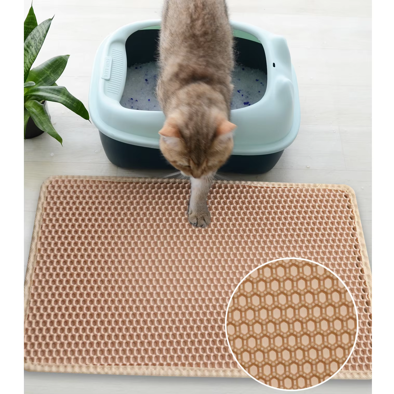 Factory Cheap Price EVA Pvc Mat Box Double-layer Cat Litter Trapper Mats