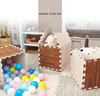 Custom Soft Non-Toxic Wooden Grain EVA Foam Puzzle Mats for Kids
