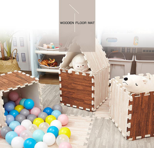 Custom Soft Non-Toxic Wooden Grain EVA Foam Puzzle Mats for Kids