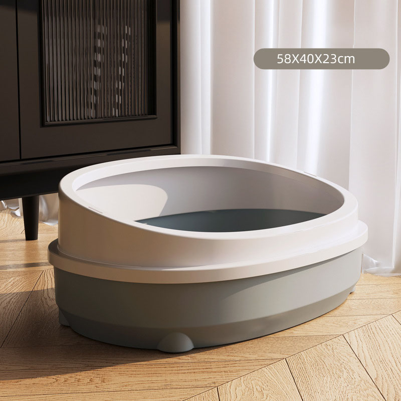 Manufacturer Direct Sales Semi Enclosed Cat Toilet Cat Litter Box
