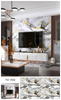 Imitation Black Marble Smart Black Tiles Kitchen Bathroom Shower Wall Tile Stickers 