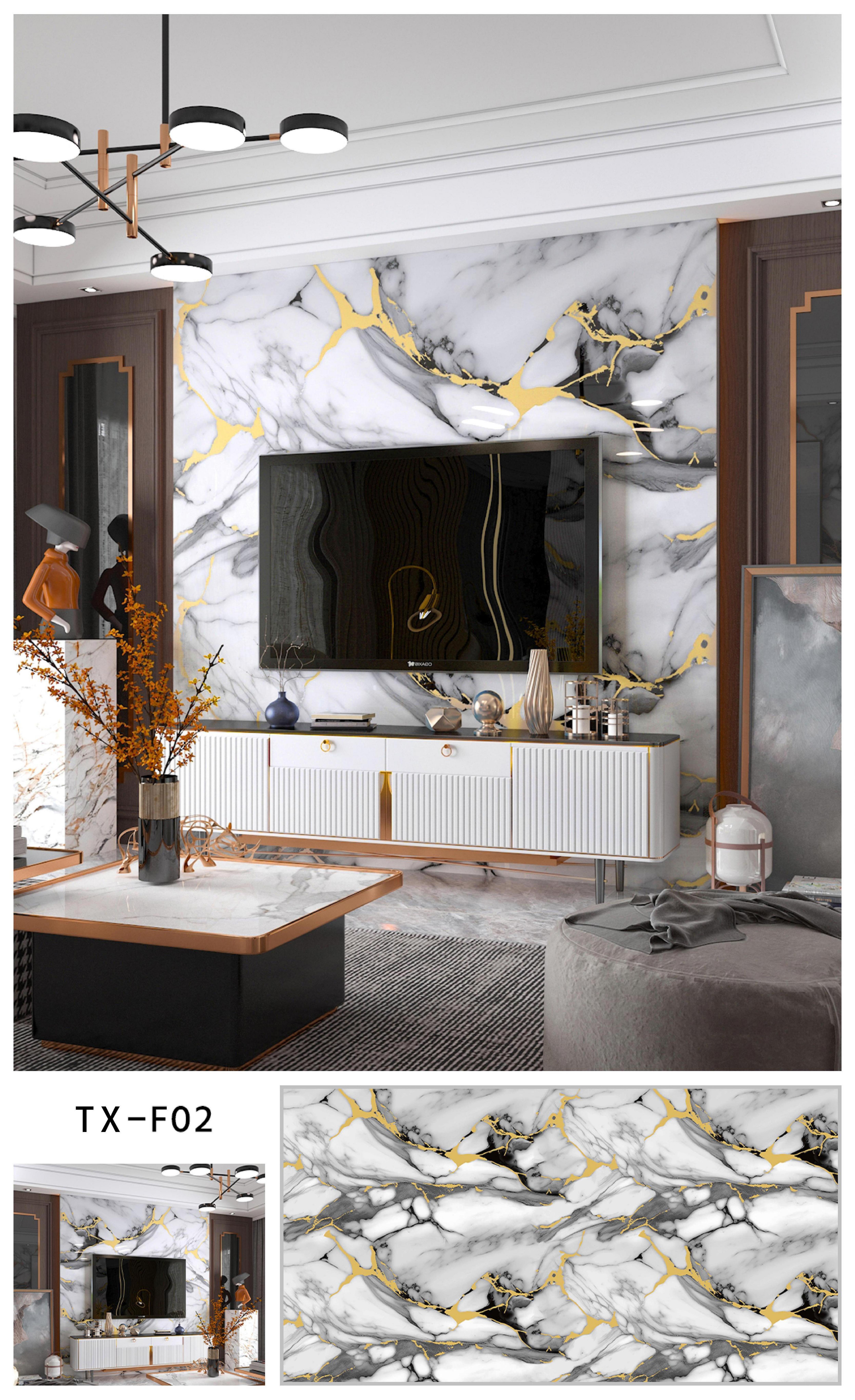 Imitation Black Marble Smart Black Tiles Kitchen Bathroom Shower Wall Tile Stickers 