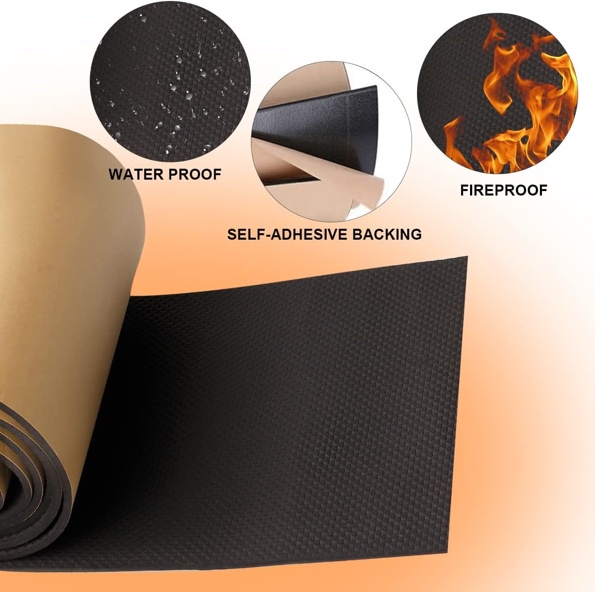 High Density Self-Adhesive Sound Insulation Acoustic Anti Collision Insulation EVA Foam