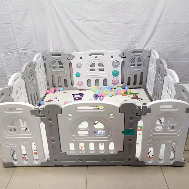 Wholesale Eco-Friendly Plastic Foldable Playpen Safety Feature Folding Fence
