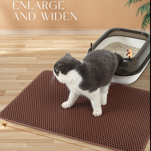 Wholesale Fashionable Pet Cat Litter Mat EVA Waterproof Double Layer Trapping Litter Box Mat Waterproof