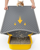 Black Waterproof Urine-Proof Double Layer Cat Litter Mat